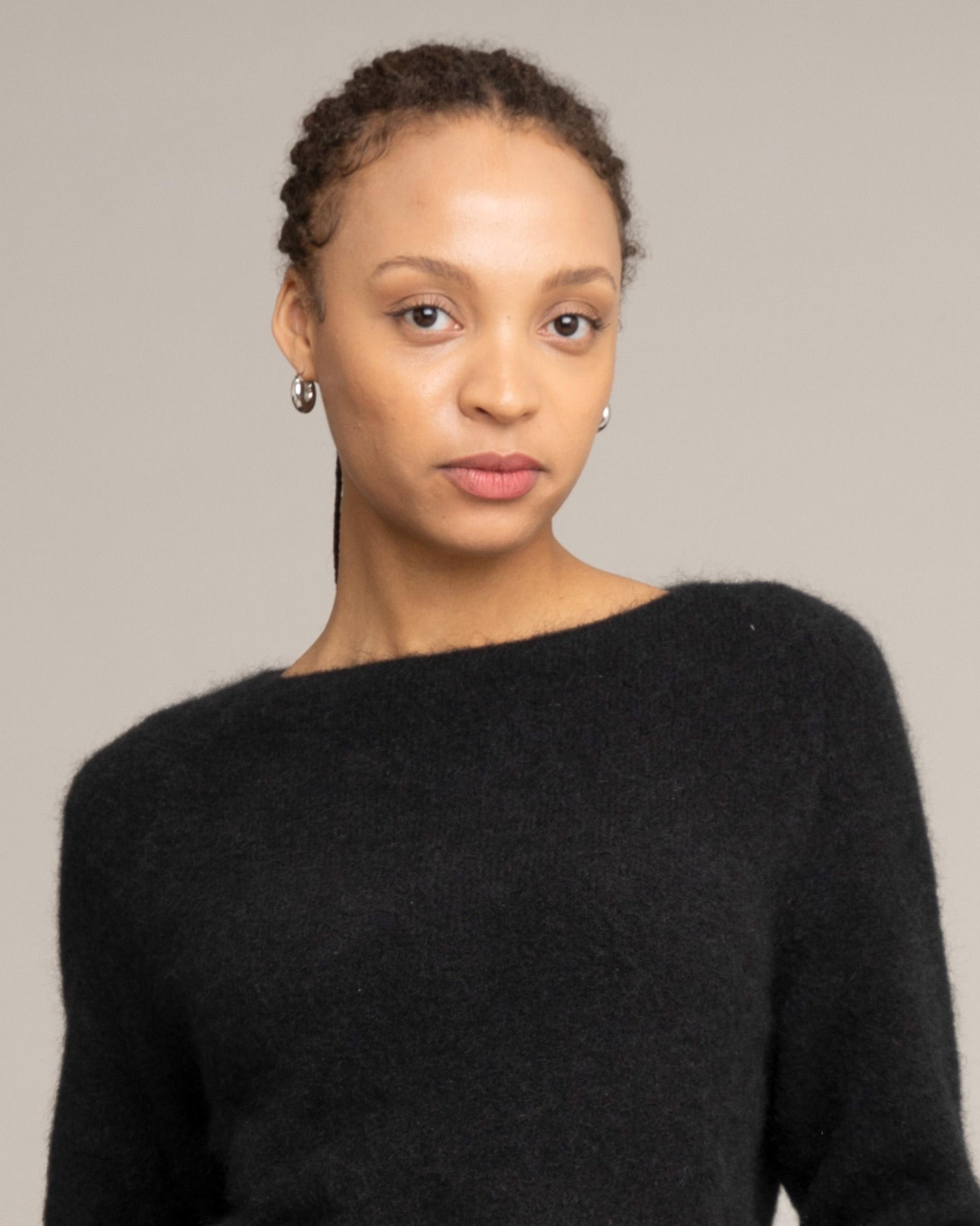 JOHNNYLOVE Alicia Sweater Black Damen Mohair Pullover schwarz